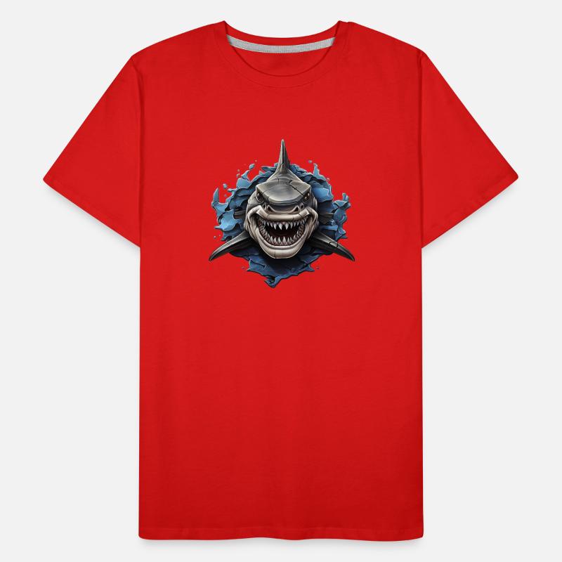Design de requin cool T-shirt bio Premium Homme