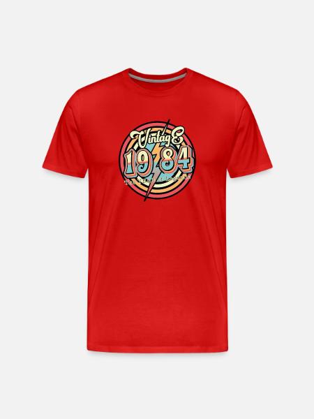 Millésime 1984 - T-shirt bio Premium Homme - rouge