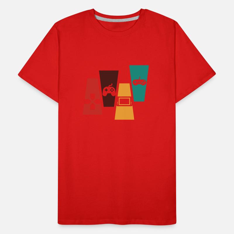 Vintage Retro Console Console Gift Idea Men's Premium Organic T-Shirt