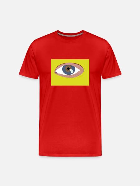Eye - Men's Premium Organic T-Shirt - red