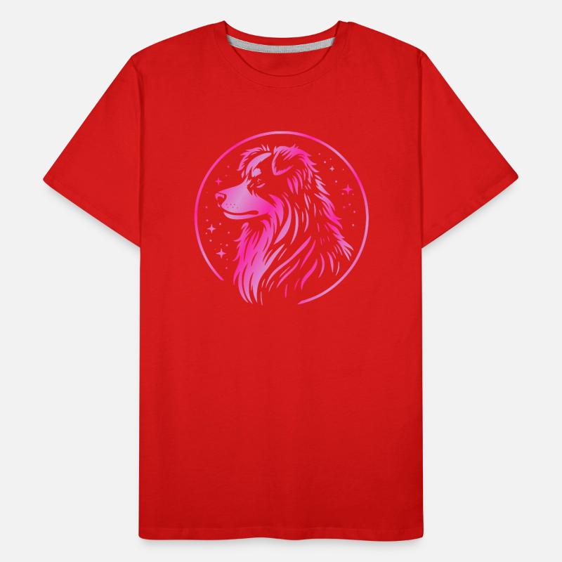 Dream dog Aussie pink Men's Premium Organic T-Shirt
