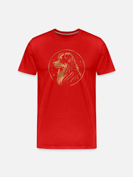 Dream Dog Aussie Copper - Men's Premium Organic T-Shirt - red