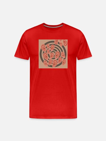Ear vortex - Men's Premium Organic T-Shirt - red