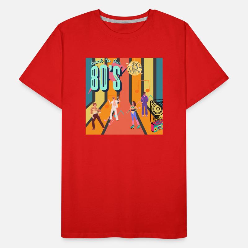 Retro Roller Groove Men's Premium Organic T-Shirt