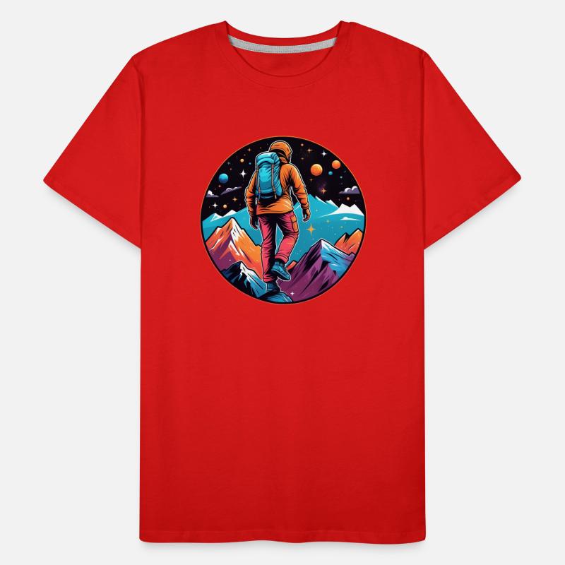 Climbing - Moon - Space Men's Premium Organic T-Shirt