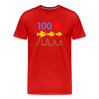 Fisherman - Men's Premium Organic T-Shirt - red - Front - Damien (186cm)
