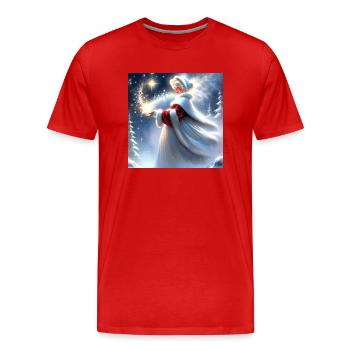 Merry Christmas #3 - Men's Premium Organic T-Shirt - red - Front - Damien (186cm)
