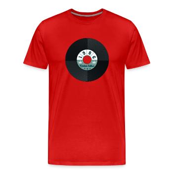 1986 Year of birth - Men's Premium Organic T-Shirt - red - Front - Damien (186cm)