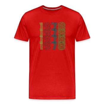Millésime 1978 - T-shirt bio Premium Homme - rouge - Devant - Damien (186cm)