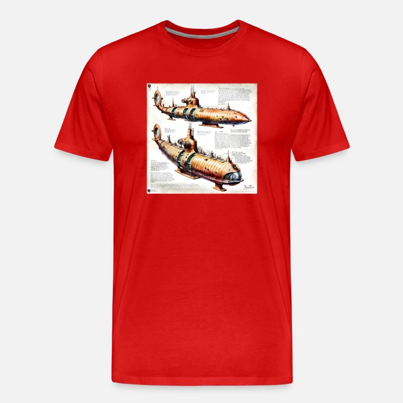 U-Boot #3 - Männer Premium Bio T-Shirt - Rot
