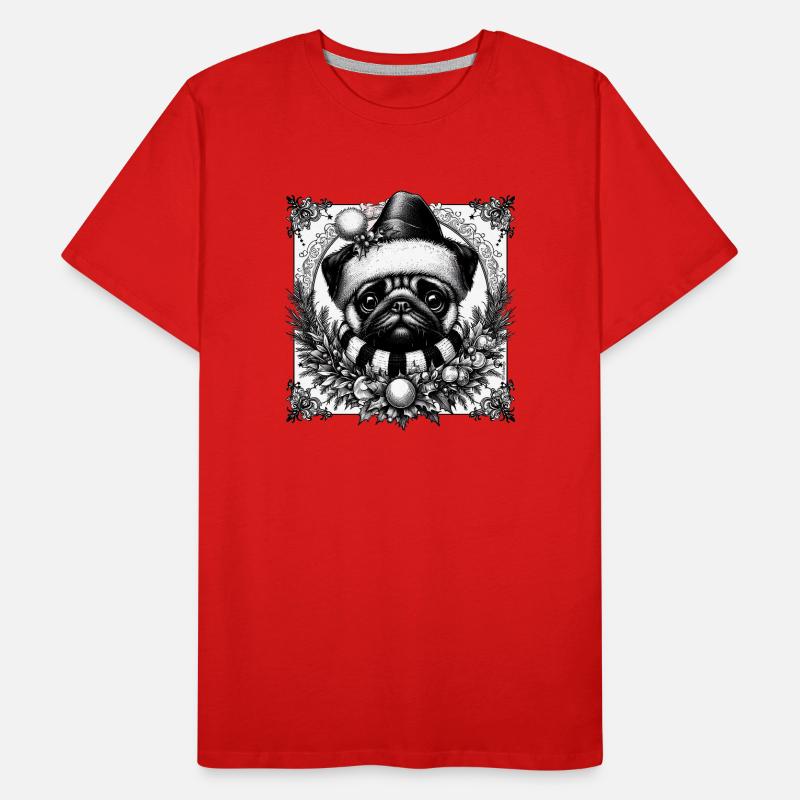 Gothic-Mops Männer Premium Bio T-Shirt