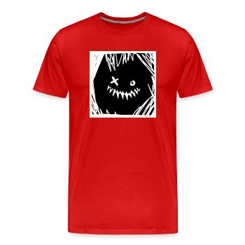 joker clown - Männer Premium Bio T-Shirt - Rot - Vorne - Damien (186cm)