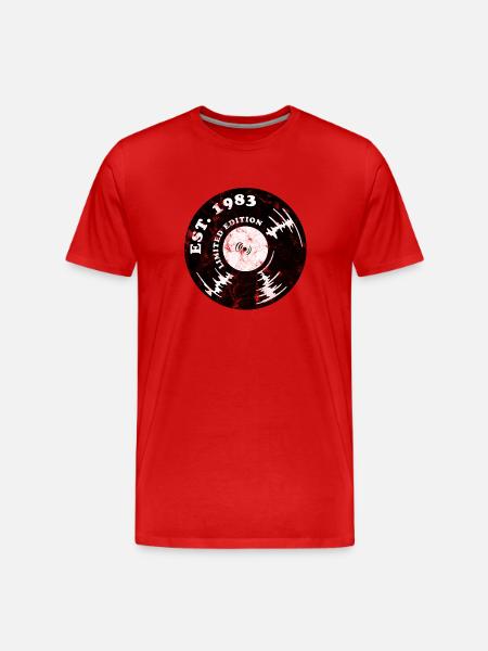 1983 Limited Edition - Männer Premium Bio T-Shirt - Rot