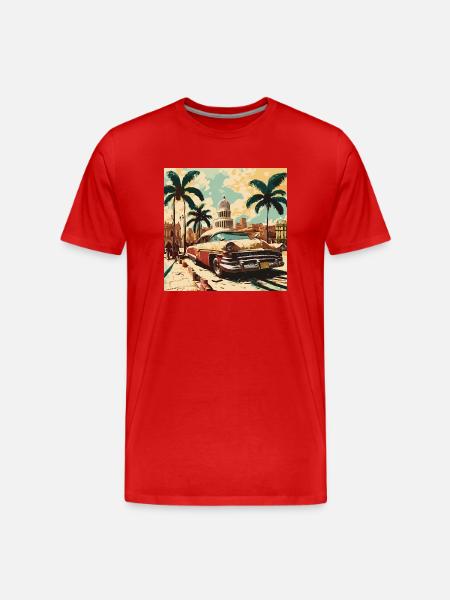 Oldtimer Glanz - Men's Premium Organic T-Shirt - red