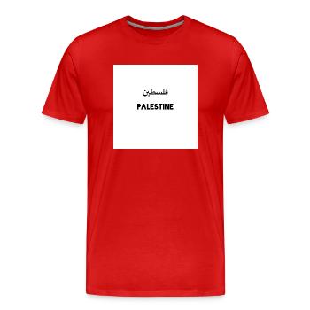 Palestine - Men's Premium Organic T-Shirt - red - Front - Damien (186cm)