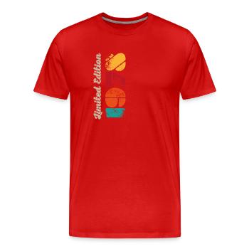 Millésime 1978 - T-shirt bio Premium Homme - rouge - Devant - Damien (186cm)