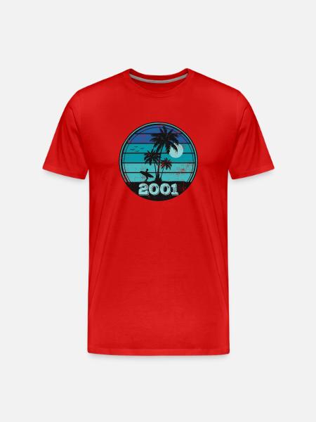 Millésime 2001 - T-shirt bio Premium Homme - rouge