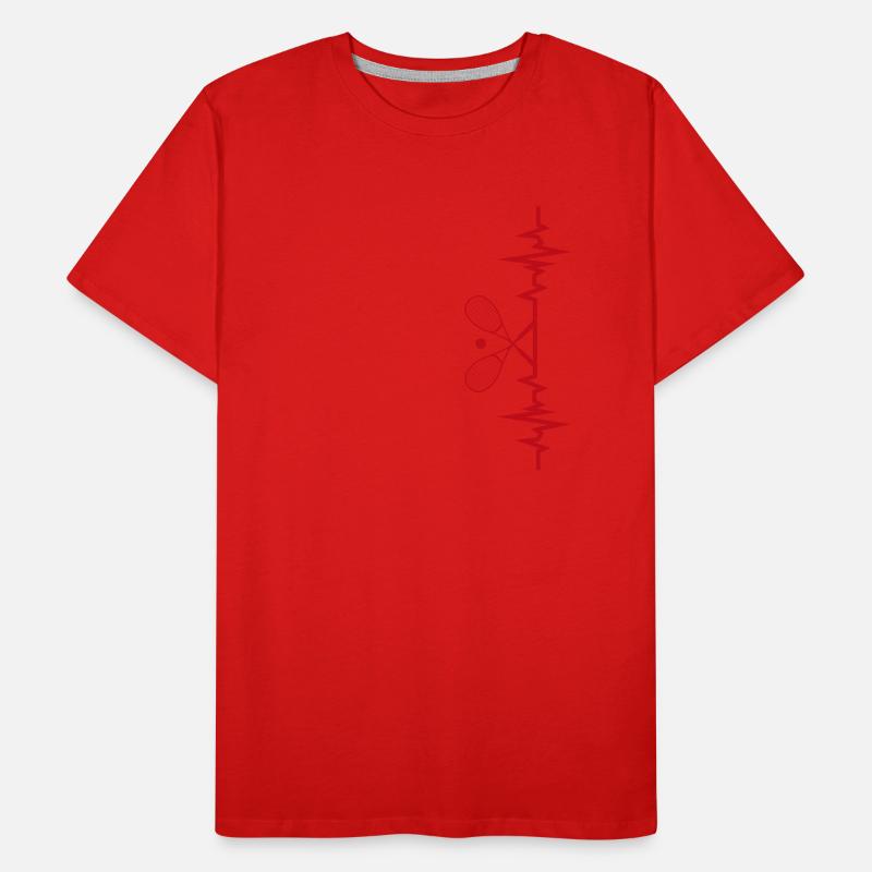 Squash Heartbeat Squash Gift Idea Men's Premium Organic T-Shirt
