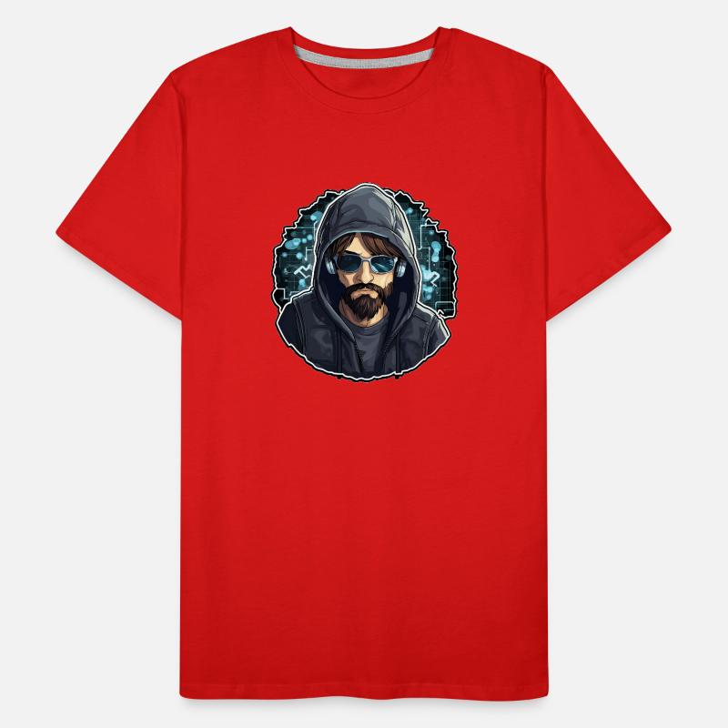 Hacker éthique - Illustration T-shirt bio Premium Homme