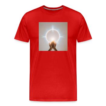 Astrologie Astronomie Astrophysique - T-shirt bio Premium Homme - rouge - Devant - Damien (186cm)