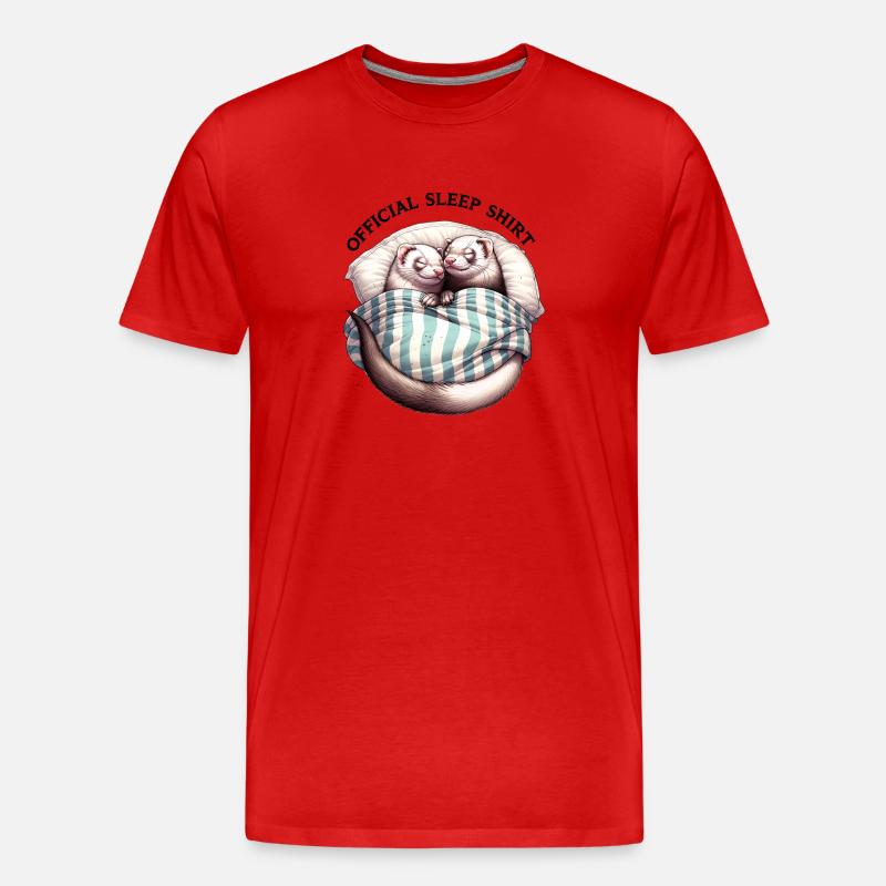 Whiskered Slumber - Männer Premium Bio T-Shirt - undefined