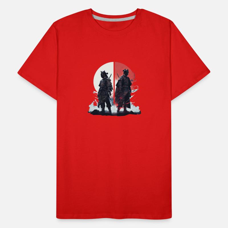 Samurai-Krieger – Stärke und Ehre im Kampf Männer Premium Bio T-Shirt