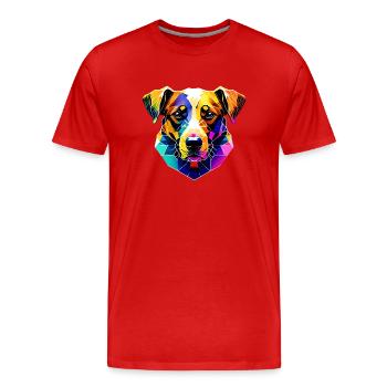 Berger Allemand Chien Propriétaire De Chien Propriétaire De Chien Propriétaire De Chien - T-shirt bio Premium Homme - rouge - Devant - Damien (186cm)