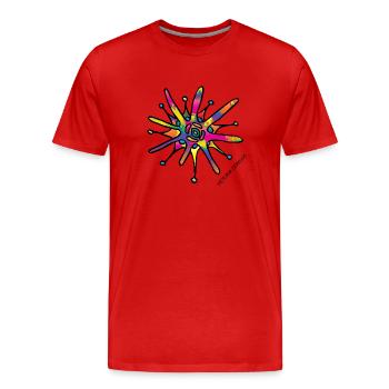 Weihnachtsstern von Victoria Deregus 04 - Männer Premium Bio T-Shirt - Rot - Vorne - Damien (186cm)