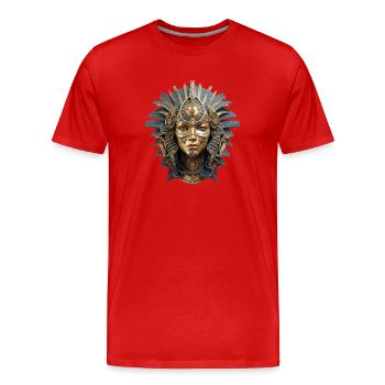 Osiris, dieu des enfers et de la renaissance - T-shirt bio Premium Homme - rouge - Devant - Damien (186cm)