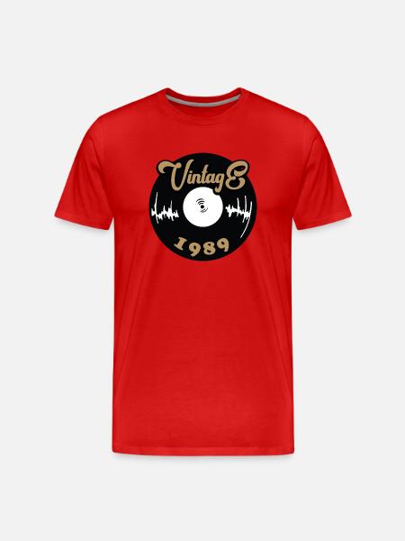 Millésime 1989 - T-shirt bio Premium Homme - rouge