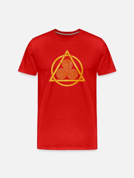 Celtic Ornament - Men's Premium Organic T-Shirt - red