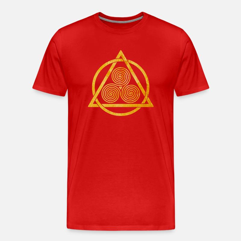 celtic ornament - Männer Premium Bio T-Shirt - Rot