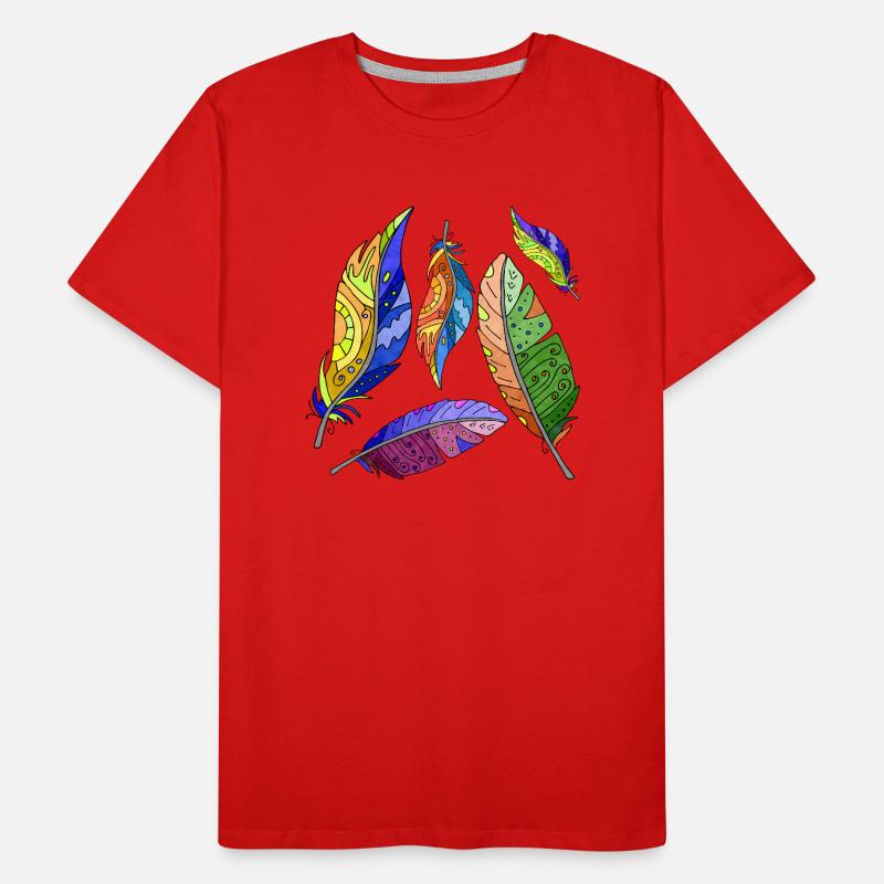 Feder Männer Premium Bio T-Shirt