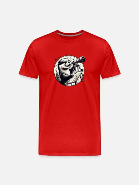 Otter Astral Explorer - Men's Premium Organic T-Shirt -