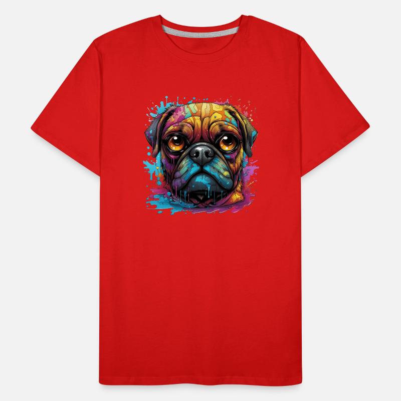 Carlin de différentes couleurs T-shirt bio Premium Homme