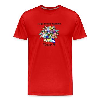 Theater AG - Männer Premium Bio T-Shirt - Rot - Vorne - Damien (186cm)