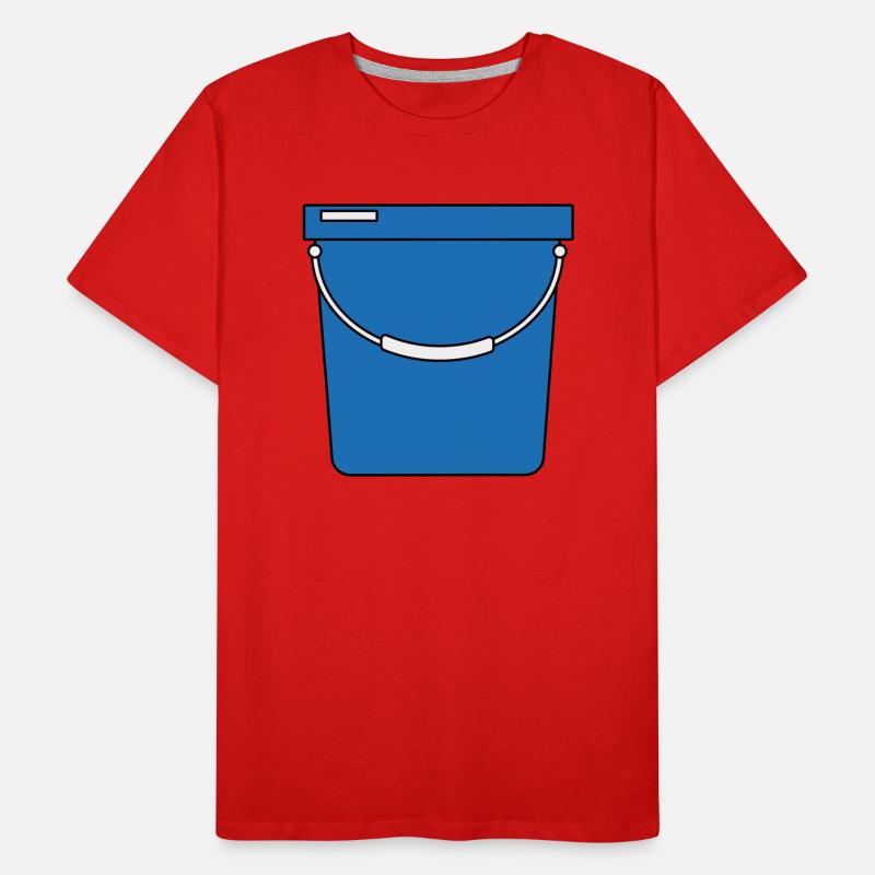 Eimer Männer Premium Bio T-Shirt