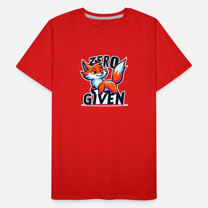 Zero Given - Fox Illustration Men's Premium Organic T-Shirt