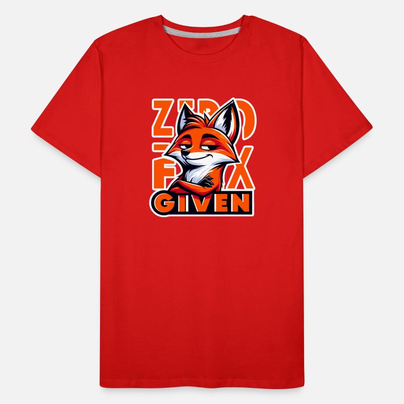 Zero Given - Fox Illustration Men's Premium Organic T-Shirt
