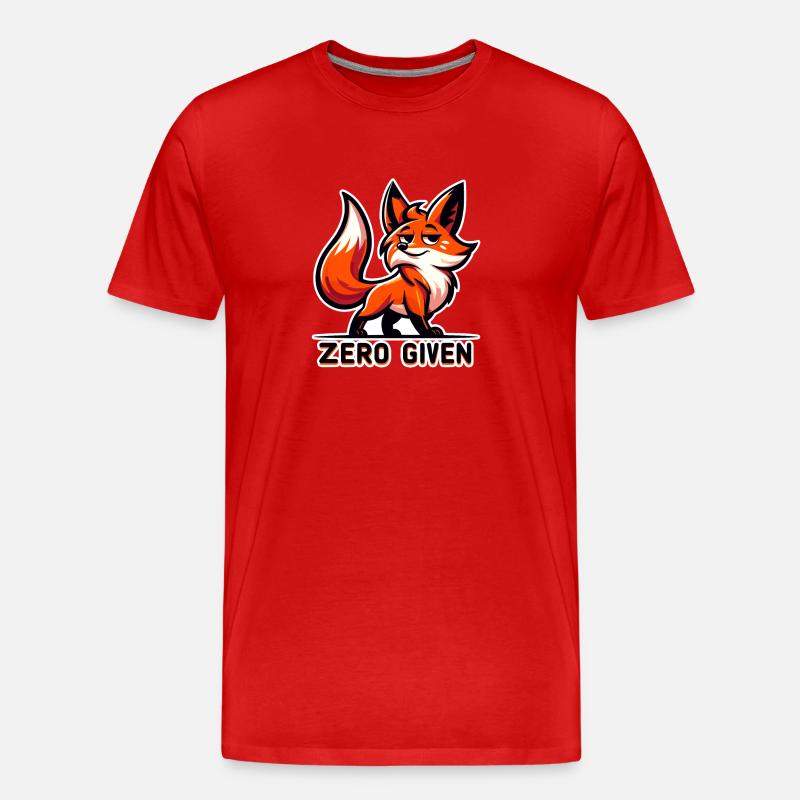 Zero Given - Fuchs Illustration - Männer Premium Bio T-Shirt - Rot