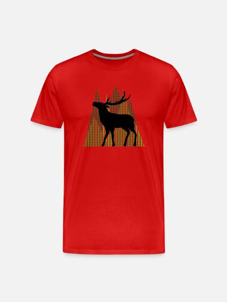 Cerf - T-shirt bio Premium Homme - rouge