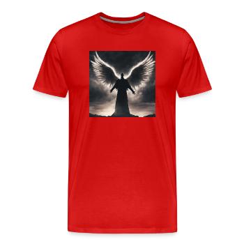 Astrologie Spiritualité Univers - T-shirt bio Premium Homme - rouge - Devant - Damien (186cm)