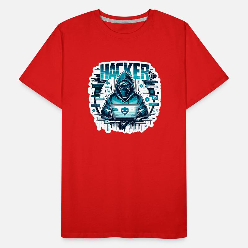 Hacker - Illustration T-shirt bio Premium Homme