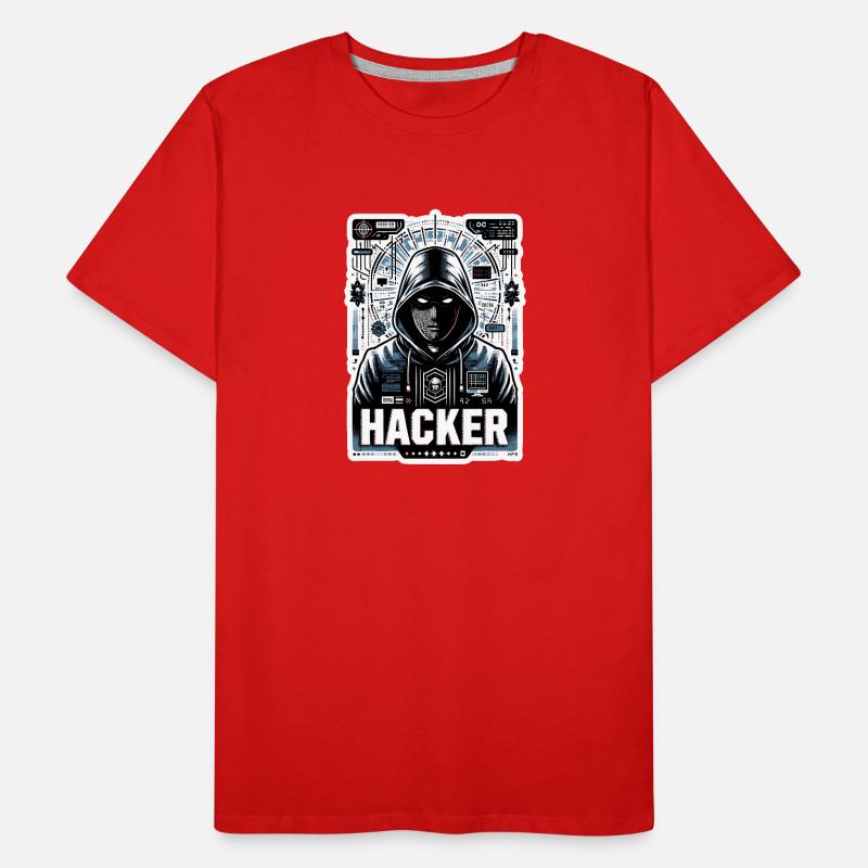 Hacker - Illustration T-shirt bio Premium Homme