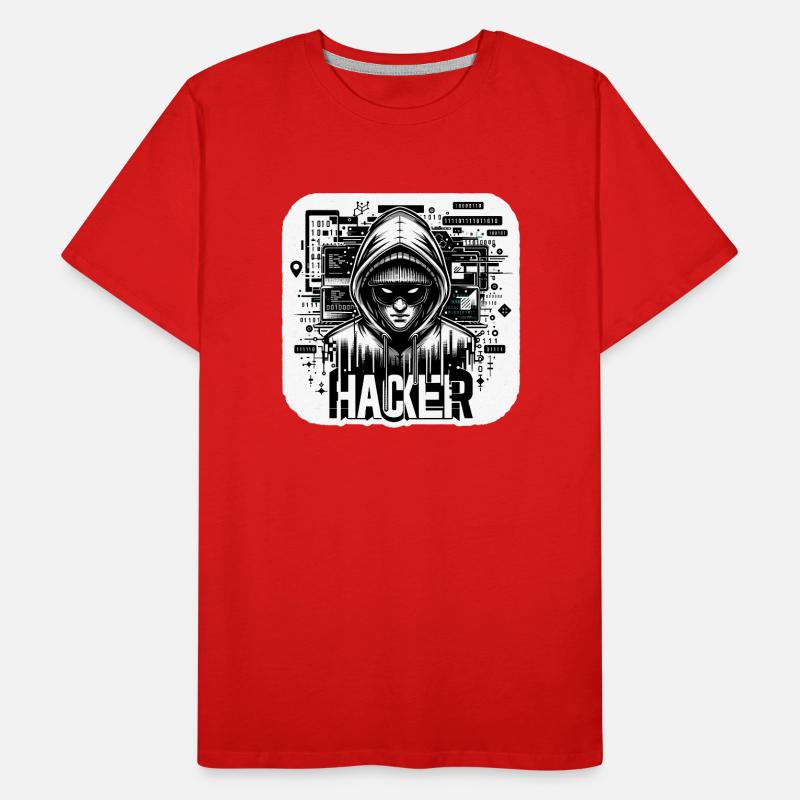 Hacker - Illustration T-shirt bio Premium Homme
