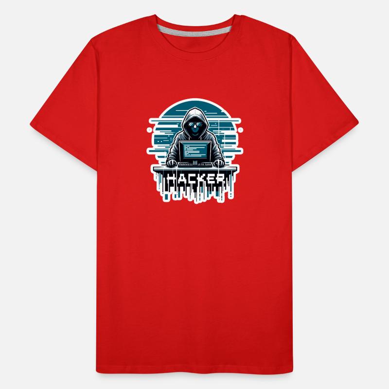 Hacker - Illustration T-shirt bio Premium Homme