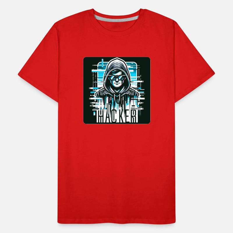 Hacker - Illustration T-shirt bio Premium Homme