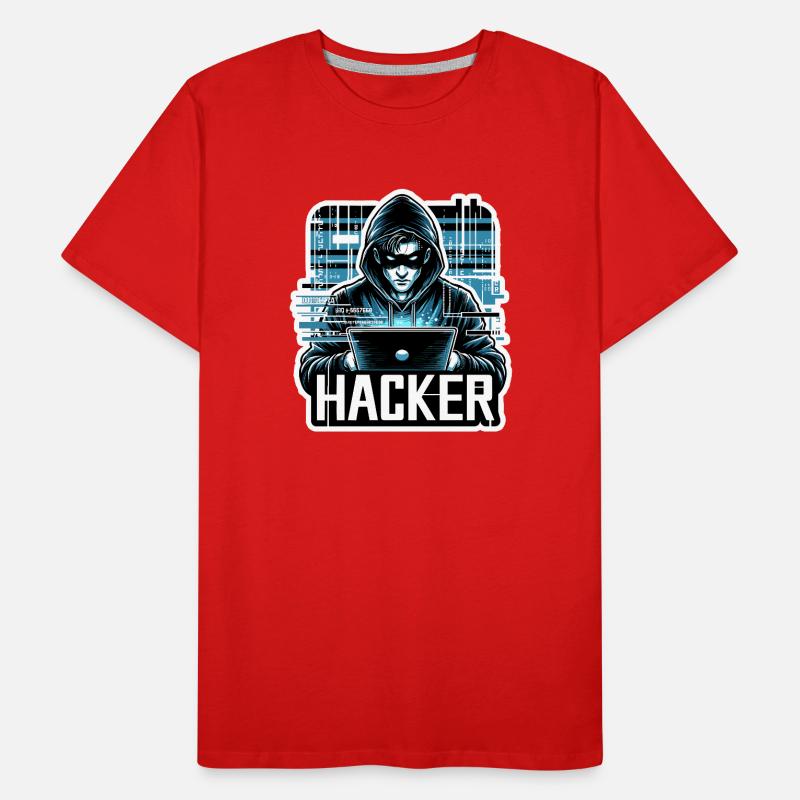 Hacker - Illustration T-shirt bio Premium Homme