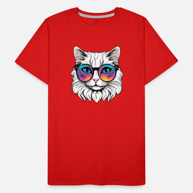 Chat T-shirt bio Premium Homme