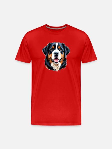 Bouvier bernois - T-shirt bio Premium Homme - rouge